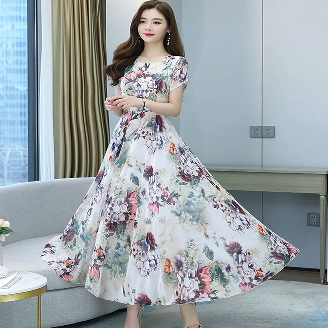 Stylish Elegant Long Gown Kurti